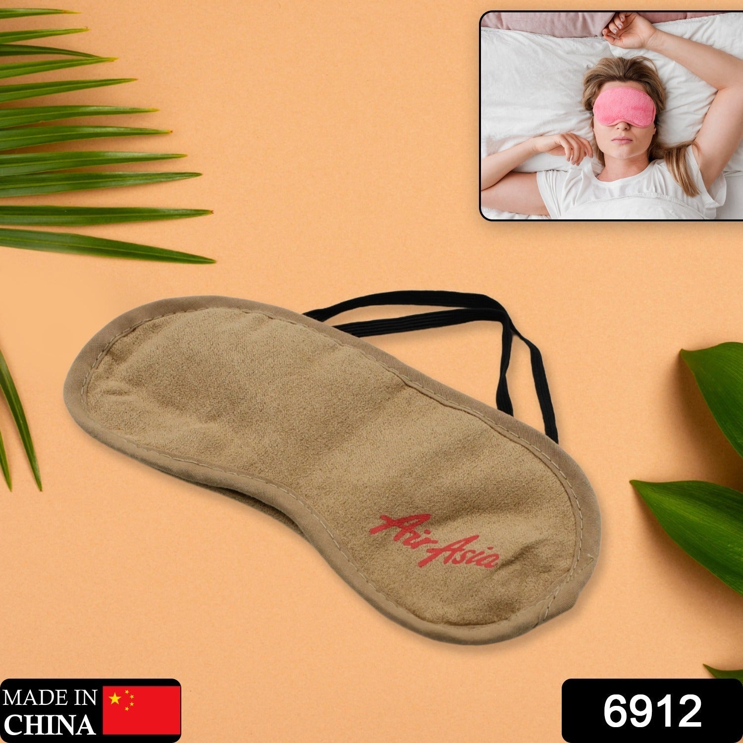 6912 SLEEPING MASK LIGHTWEIGHT COTTON FABRIC BLINDFOLD SOFT EYE MASK SUPER NEW PREMIUM EYE MASK (1 PC) 6912 SLEEPING MASK LIGHTWEIGHT COTTON FABRIC BLINDFOLD SOFT EYE MASK SUPER NEW PREMIUM EYE MASK (1 PC)